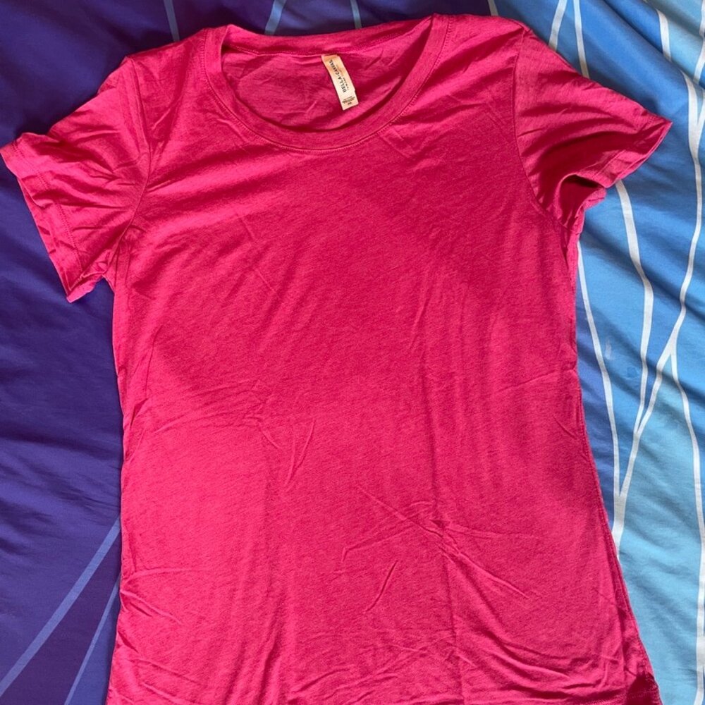 Bella+Canvas T-shirt, Pink, Size 2X (Runs Small), NWOT